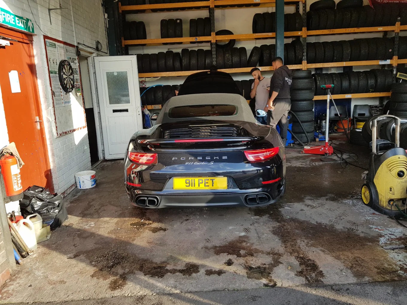 Professional car detailing at Marlow's Street Car Wash